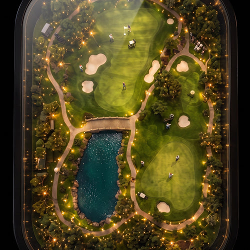 Illuminated Golf Course Coffee Table